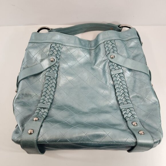 Isabella Fiore  Slouchy Light Teal Tote Bag - Picture 5 of 13